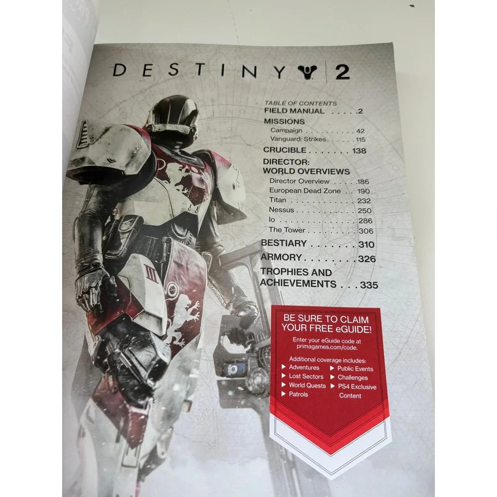 Destiny 2 Prima Games Official Strategy Guide PS4 Xbox One PC Maps Walkthrough